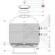 Крышка для фильтра Aquaviva Ø 1050–1400 мм