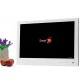 Smart телевизор Avel White Frame для кухни (с белой рамкой), 23,8