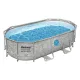 Каркасный бассейн Bestway Power Steel (Камень), 427 х 250 х 100 см, 7250 л, фильтр-насос 2006 л/ч, тент, лестница – арт. 56714