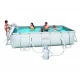 Каркасный прямоугольный бассейн Bestway 56457/56244 (412х201х122 см), 8,1 м3, фильтр-насос 3028 л/ч, лестница – арт. 56457 BW