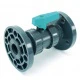 Кран шаровой ПВХ Comer BVD19, с фланцевым соединением, Ø=40 мм, PN16 – арт. BVD19040PVC