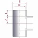 Тройник 90° ПВХ Cepex (клеевой), диаметр 200 мм, PN=10 – арт. 01792