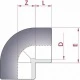 Отвод 90° ПВХ Cepex (клеевой). Диаметр 63 мм, PN=16 – арт. 01717