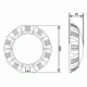 Прожектор пластиковый (100Вт/12В) (универсал.) Emaux ULTP-100-V (Opus)