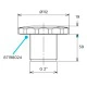 Форсунка пылесосная Flexinox, Ø112 мм, подключение 2