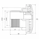 Форсунка стеновая Hayward 3321, с контргайкой, подключение 2