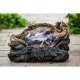 Фонтан декоративный Heissner Wood LED с подсветкой, 53х28х33 см,  искусственный камень – арт. 016573-00