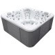 Гидромассажный бассейн Ique Dreamline-II Brushed walnut (орех), Wi-Fi модуль, MicroSilk, 5 мест (2 лежака), 220х220х96 см – арт. 2200-II-DD-BPM