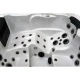 Гидромассажная ванна Jazzi Pool Dallas SKT335D, 200 x 158 x 82 см, 3 места, 1 лежак, чаша акрил 30 (Silver Marble), панели Chocolate, Wi-Fi, подсветка RGB – арт. SKT335D
