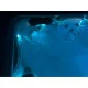 Гидромассажная ванна Jazzi Pool Eldorado SKT333E, 228 x 228 x 94 см, 1600 л, чаша акрил 30 (Silver Marble), панели Grey, Wi-Fi, подсветка RGB – арт. SKT333E