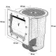 Скиммер Kokido Olimpic K001WBX/LX/W(ver2) с форсункой, с декоративной накладкой,  универсальный (белый) – арт. K001WBX/LX/W(ver2)
