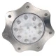 Прожектор для фонтанов светодиодный Kivilcim Lux 9 Power LED, 9 Вт, 12 В, нержавеющая сталь (свет белый) – арт. SPARK 01-CW