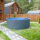 Каркасный бассейн Лагуна круглый 4,5 х 1,25 м, чаша 0,4 мм (цвет: платина RAL 7024) – арт. ТМ820/45010