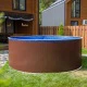Каркасный бассейн Лагуна круглый, 5 х 1,25 м, 23 м3, чаша 0,6 мм (темный шоколад RAL 8017) – арт. ТМ821/50011