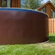 Каркасный бассейн Лагуна круглый, 5 х 1,25 м, 23 м3, чаша 0,6 мм (темный шоколад RAL 8017) – арт. ТМ821/50011