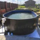 Каркасный бассейн Лагуна Гигабасс овальный, вкапываемый (минимум 0,7 м), 7 х 3,5 х 1,5 м  (Платина RAL 7024), чаша 0,6 мм – арт. ТМ607
