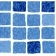 Пленка ПВХ Elbtal Supra 1123/01 Mosaic Blue (цвет синяя мозаика) с акриловым покрытием, рулон 1,65 х 25 м – арт. 2001177