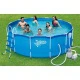Каркасный бассейн Polygroup Summer Escapes,  366 х 122 см, 10250 л, фильтр-насос 3 000 л/ч, лестница, тент, настил, скиммер, комплект для чистки – арт. P20-1248-B