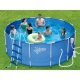 Каркасный бассейн Polygroup Summer Escapes,  396 х 132 см, 13785 л, фильтр-насос 3 000 л/ч, лестница, тент, настил, скиммер, комплект для чистки – арт. P20-1352-B