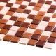 Мозаика стеклянная Reexo M030, цвет: микс, прокрашенный (коричневый + светло-коричневый + бежевый)