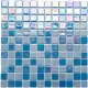 Мозаика стеклянная Reexo M047, цвет: микс, перламутр прокрашенный (синий 10% + голубой 10%)