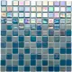 Мозаика стеклянная Reexo M045, цвет: микс, перламутр прокрашенный (синий + голубой + голубой 10%)