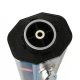 Летний солнечный душ Reexo Solar Octa Black, 35 л, чёрный ПВХ с алюминиевой накладкой (с краном для ног)