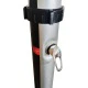 Летний солнечный душ Reexo Solar Twist Silver, 20 л, чёрный ПВХ с алюминиевой накладкой (с краном для ног)