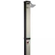 Летний солнечный душ Reexo Solar Tetra Silver, 35 л, чёрный ПВХ с алюминиевой накладкой (с краном для ног)