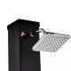 Летний солнечный душ Reexo Solar Tetra Black, 35 л, чёрный ПВХ (с краном для ног)