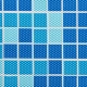 Плёнка ПВХ Pooltape Standart Mosaic Antislip мозаика, ровный квадрат, противоскользящая, голубая, толщина 1,5 мм, 2 x 25 м – арт. C54O4A