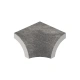 арт PGA33DBA | Выпуклый наружный угол для сгиба Serapool Natural Pool Garden Anthracite, 40х40 мм