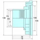 Форсунка заборная Hayward 3319, d=135 мм, 10 м3/ч, ВР 2