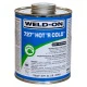Клей для низких температур Weld-On 727 Hot R Cold, для труб НПВХ/ХПВХ (до -26 °C), прозрачный, 946 мл – арт. 15542 / 10841